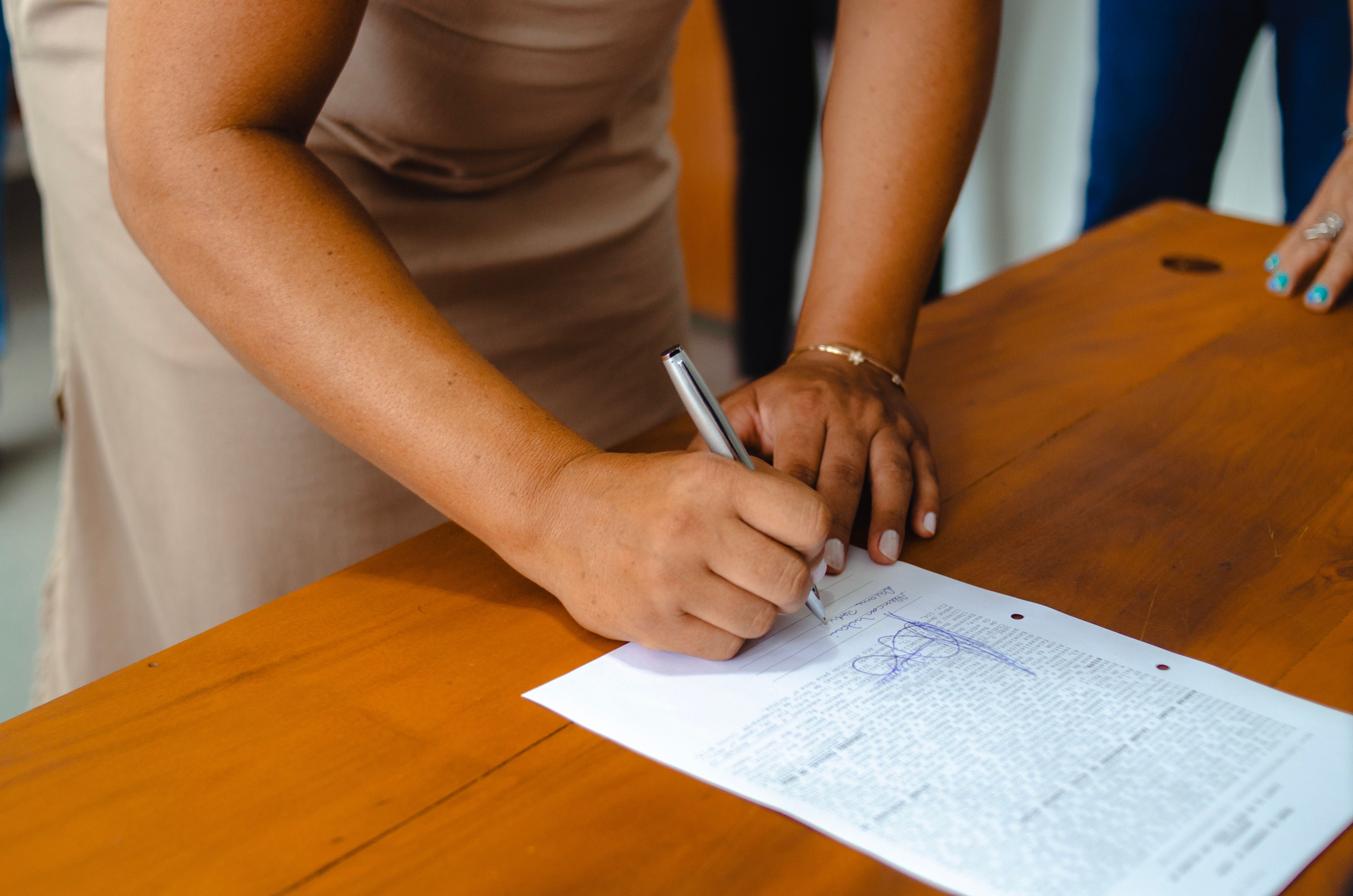 Contract documents for business agreements